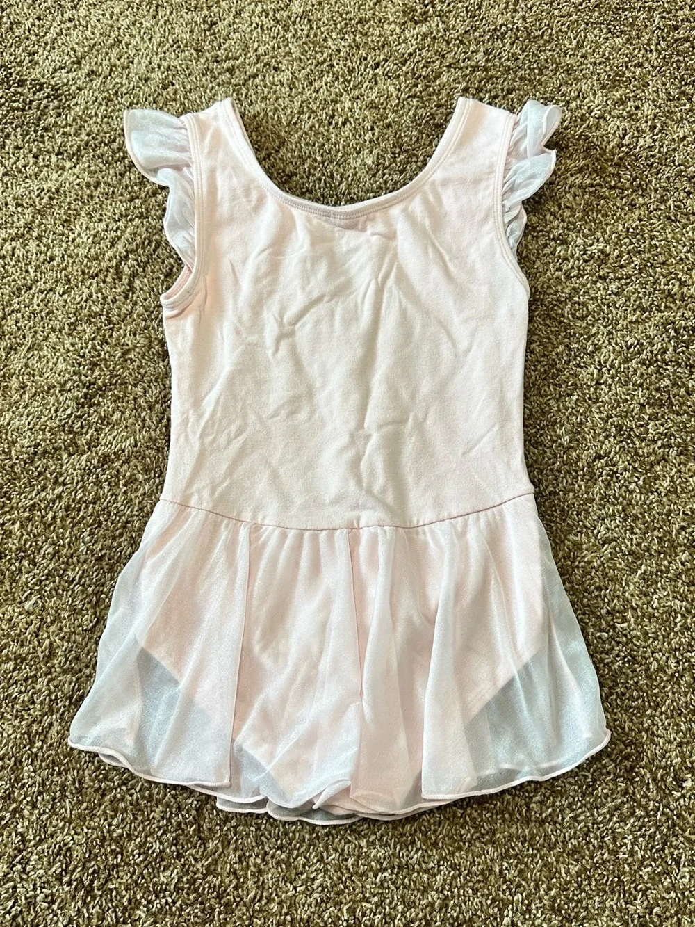 More Than Magic Pale Pink Ballet Leotard with Attached Skirt size 7/8